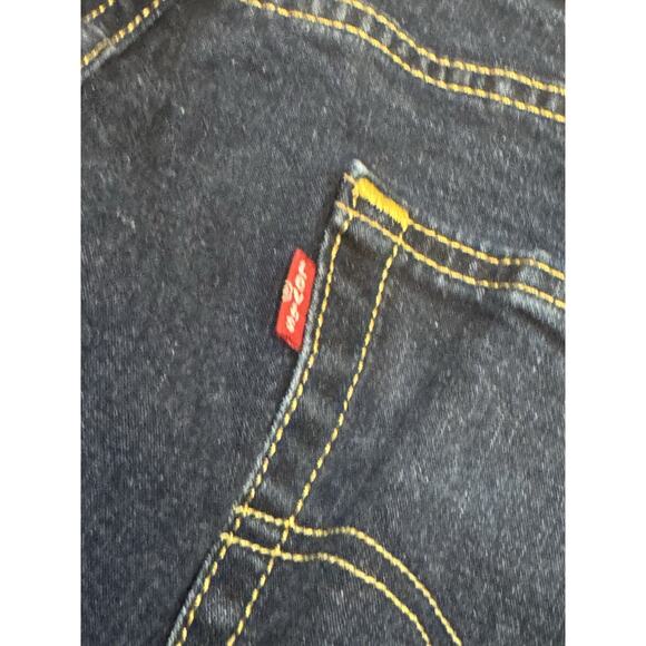 Y2K Levis 505 Jeans Mens 33 x 30 Straight Leg Dark Wash Mid Rise - Picture 7 of 8